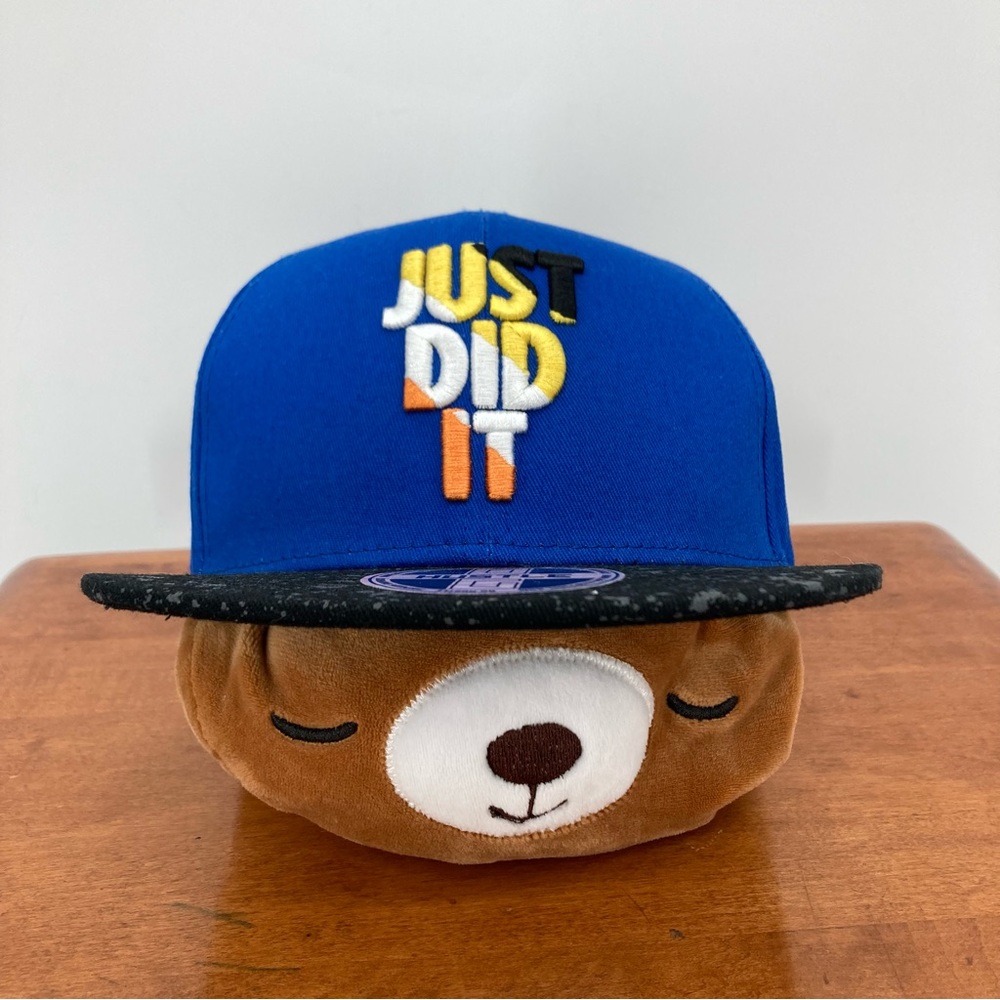 Hustle Youth Straight Bill Hat “JUST DID IT” One Size